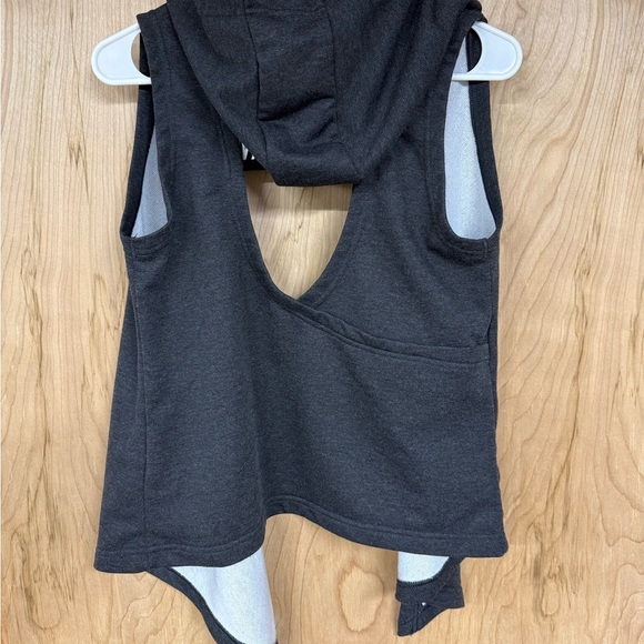 Nike Hoodie Girls M Grey Youth Wrap Vest Activewear Spring Sporty Kids - Picture 3 of 6